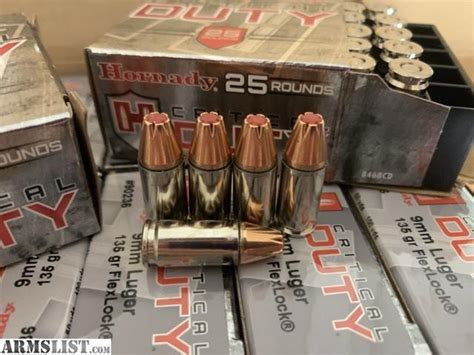 ARMSLIST For Sale 9mm Ammo Hornady Critical Defense 135Grain