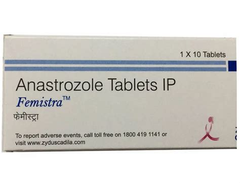 Zydus Celexa 1mg Femistra Anastrozole IP Tablets Packaging Size