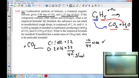 3 55 A Formulas Combustion Analysis YouTube