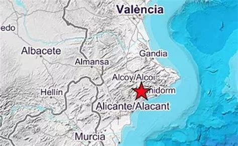 Terremotos En Alicante Un Temblor De 3 6 Grados En La Escala De