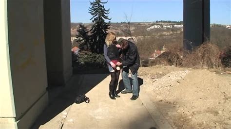 A Tourist Asks A Blonde Dame For Information And She Lets Him Fuck Her Hotntubes