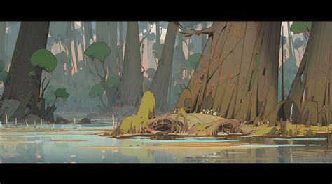 Artstation Stinking Swamp Yami Yami In Environment Concept