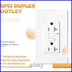 A Gfci Outlets Self Test Duplex Receptacle Ground Fault Circuit