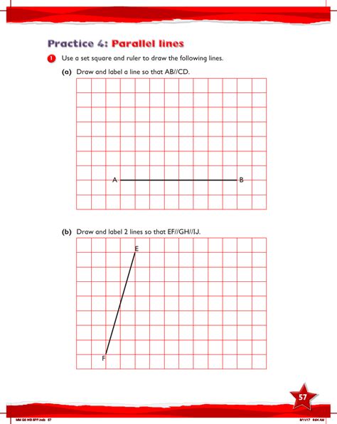 Max Maths Year 5 Work Book Parallel Lines Maths Year 5