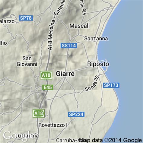 Mappa Di Giarre Cartine Stradali E Foto Satellitari