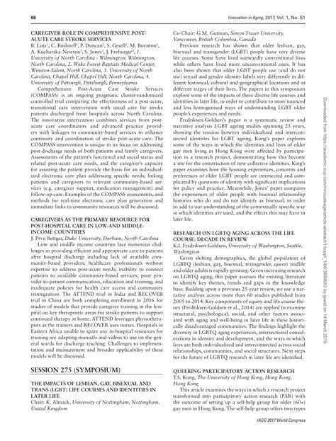 PDF THE IMPACTS OF LESBIAN GAY BISEXUAL AND TRANS LGBT LIFE COURSES AND IDENTITIES IN