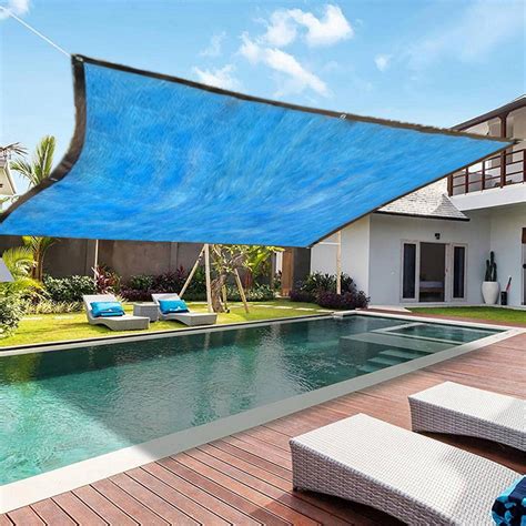 Kbndieu Sun Shade Sail Canopy 98 X 98 Rectangle Outdoor Sunshade Swimming Pool Sun Awning