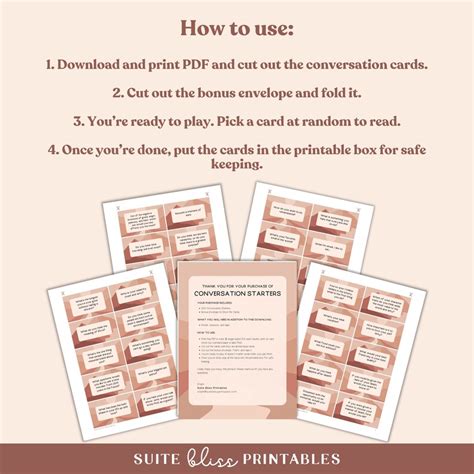 100 Printable Conversation Cards For Couples And Friends Conversation Starters For Epic Chats