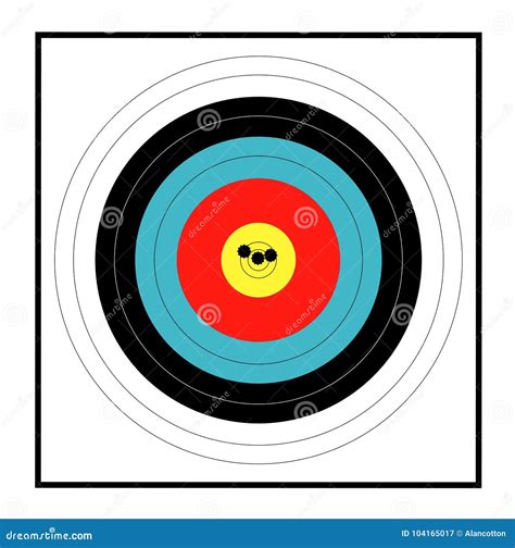 Marksman Target Grouping Web Banner Background Vector Illustration