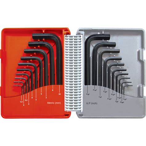 Kennedy KEN6011060K COMBINATION SHORT ARM MM AF HEX KEY SET 20 PCE