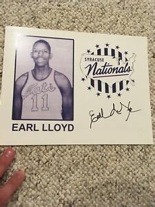 Earl Lloyd signed Photo NBA Auto | eBay