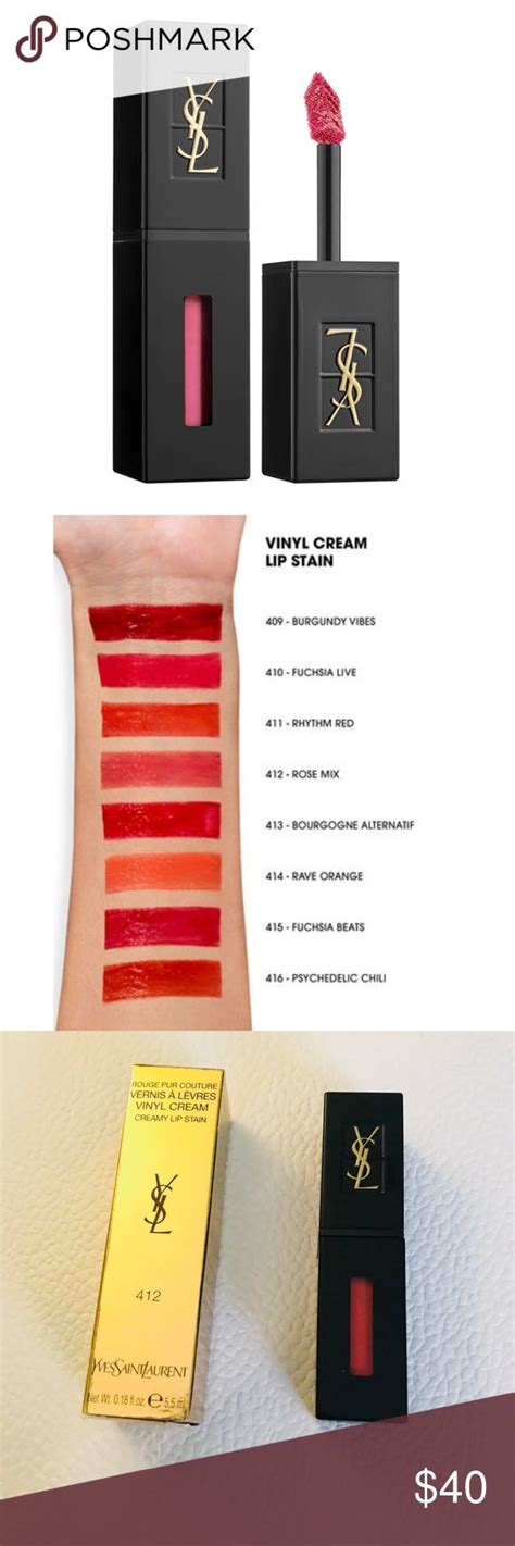 Yves Saint Laurent Ysl Vinyl Cream Lip Stain 412 Lip Stain Cream Lip