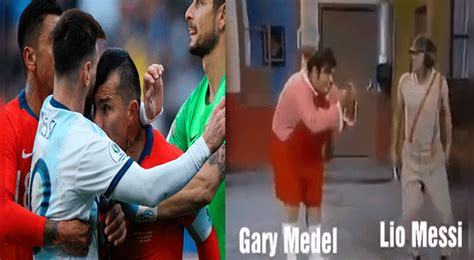 Facebook Viral Comparan Pelea De Lionel Messi Y Gary Medel Con