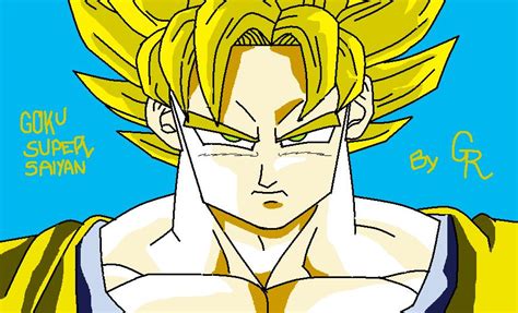 Goku Super Saiyan Stare By Gogetarulez On Deviantart