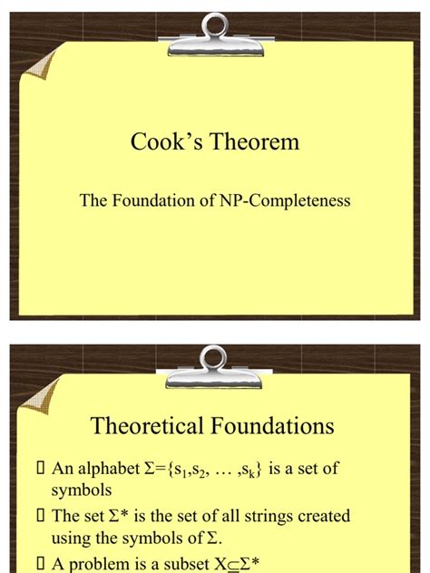 Cooks Theorem Pdf Theoretical Computer Science Theory Of Computation