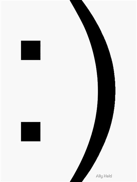 Sideways Smiley Sticker For Sale By 775426 Redbubble