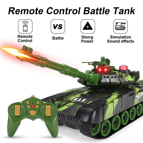 Cm Rc Battle Tank Military Tactical Vehicle Led Lighting Off Road