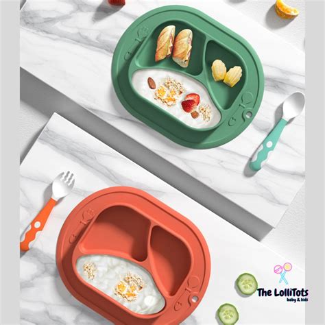 Baby Kids Silicone Feeding Placemat Plate Anti Skid And Food Grade For