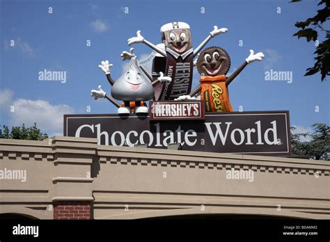 Chocolate World Welcome In Hershey Pa Stock Photo Alamy