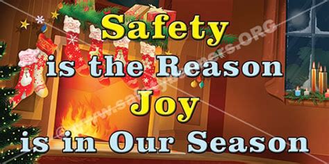 Christmas Holiday Season safety banners and safety posters ...