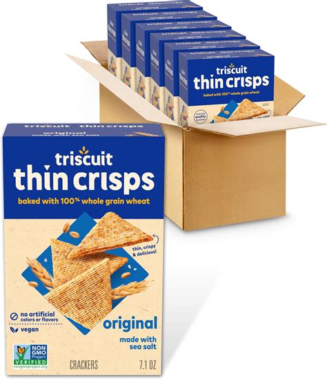 Triscuit Thin Crisps Original Whole Grain Wheat Crackers