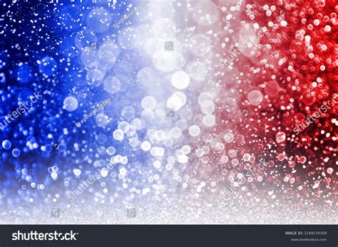 Patriotic Red White Blue Glitter Sparkle Stock Photo 2149570359