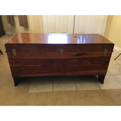 1941 Art Deco Waterfall Lane Cedar Chest Chairish