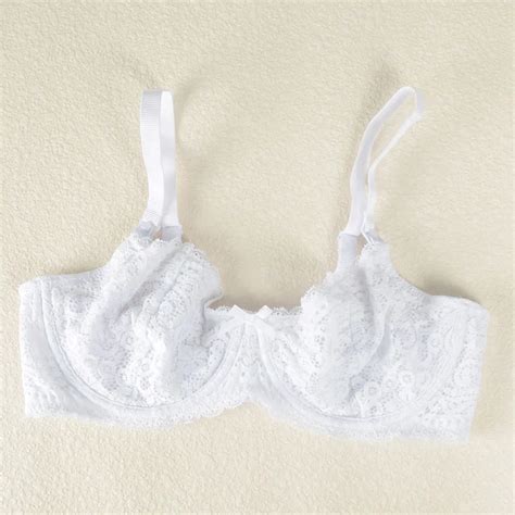 New Arrival Free Shipping Sexy Lingerie White Lace Wireless Bra Bralette Plus Size Women Cotton