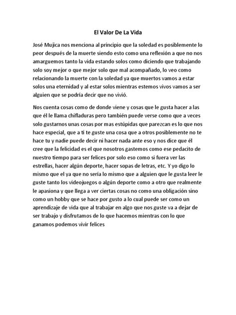 El Valor De La Vida Religion Pdf