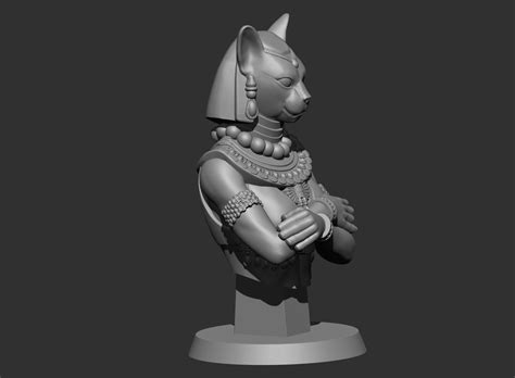 Bastet Bust D Model D Printable Cgtrader