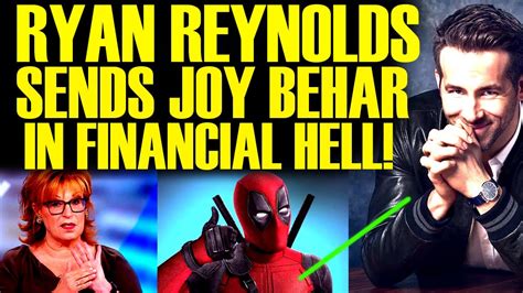 Ryan Reynolds Just Cost Joy Behar Millions After Deadpool 3 Drama With