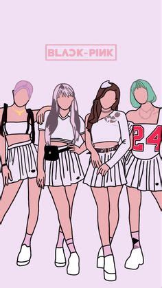 Idea Blackpink Coloring Pages Karakter Anime Kraf Fesyen Wanita