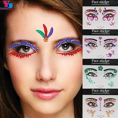 5pcs Temporary Tattoo Stickers 3D Sexy Body Art Water Transfer Fake