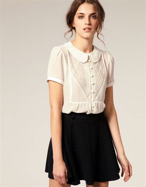 Asos Peter Pan Collar Top Fashion Style Clothes