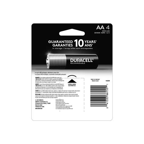 Duracell Rechargeable Batteries Aa