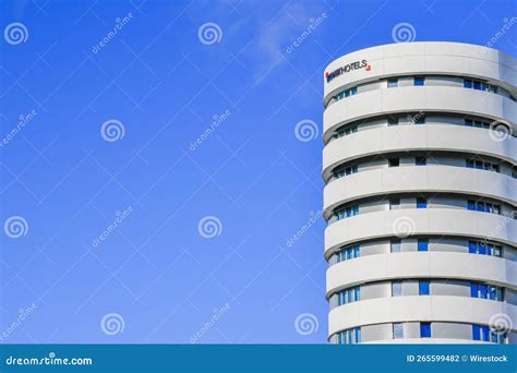 Low Angle View Of The Ikonik Hotel On A Sunny Day In Lisbon Portugal