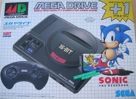 Japanese Mega Drive Console Sonic The Hedgehog Pack From Sega Sega