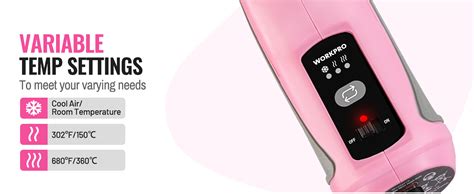 Workpro V Mini Cordless Heat Gun Hot Air Gun With Reflector