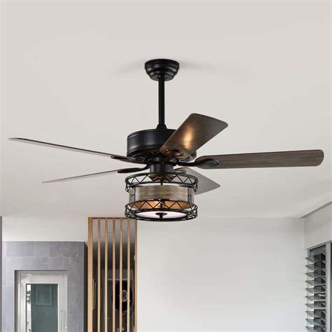 In Farmhouse Indoor Outdoor Matt Black Standard Speeds Ceiling