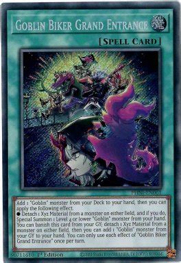 Goblin Biker Grand Entrance PHNI EN061 Secret Rare 1st Edition Yu