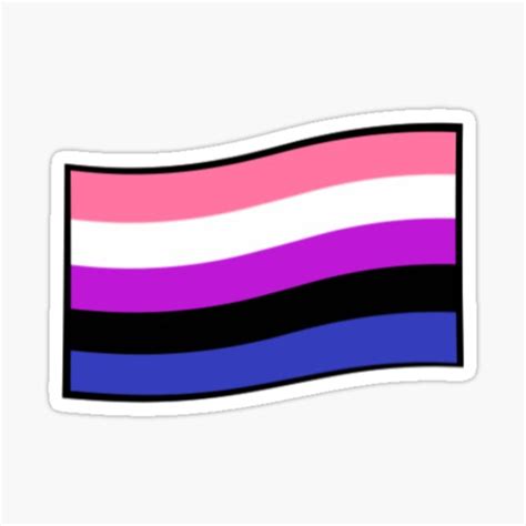 Genderfluid Pride Flag Sticker For Sale By Lucindas Art07 Redbubble