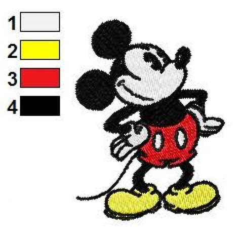 Mickey Mouse Embroidery Design