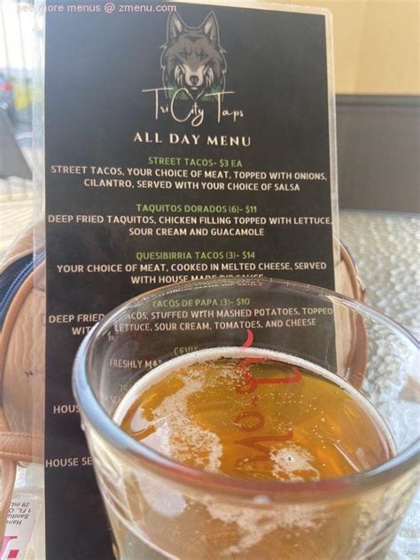 Online Menu of Tri City Taps Restaurant, Pasco, Washington, 99301 - Zmenu