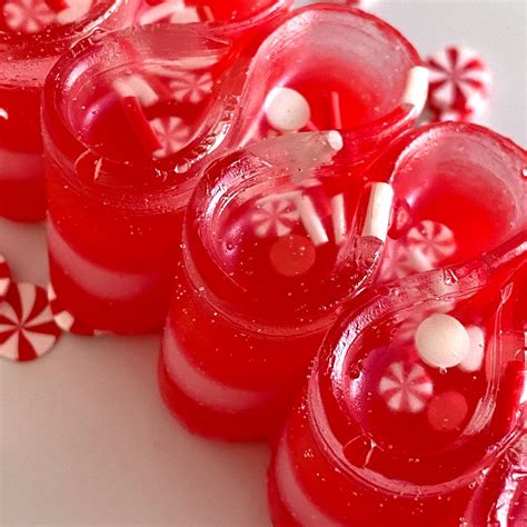 Peppermint Sprinkles Fake Ribbon Candy Fake Christmas Candy Etsy