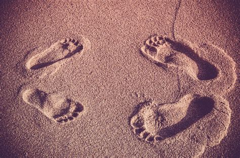 Couple Footprints In The Sand Stock Photo Download Image Now Istock