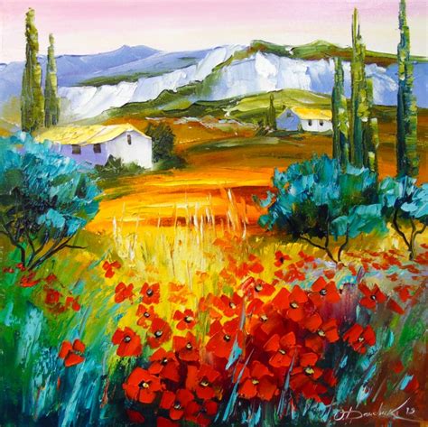 Summer In The Mountains Painting By Olga Darchuk On Gallery Today