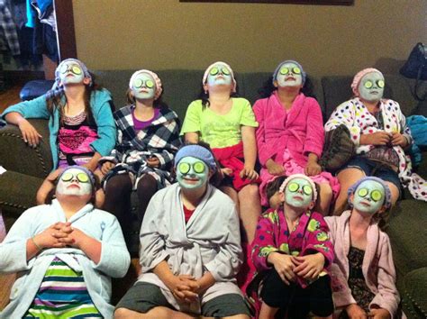 My Daughters 10th Birthday Spa Party Each Girl Got A Facial So