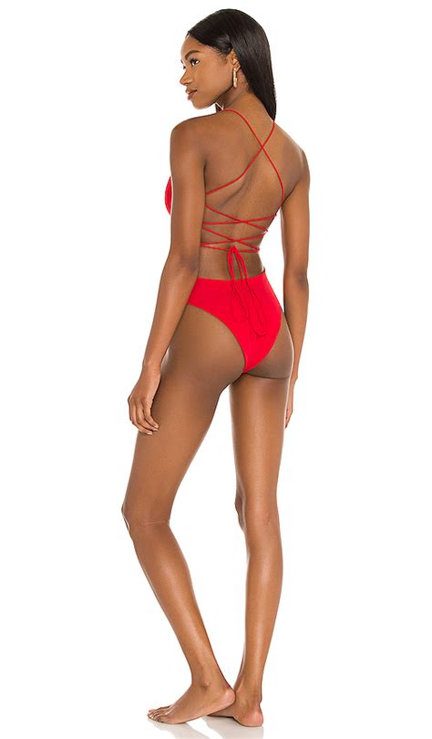 Superdown Rose One Piece In Red Revolve