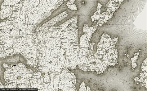 Old Maps Of Hill Of Sandwick Shetland Islands