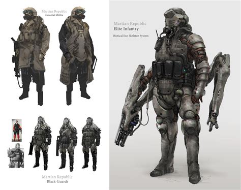 Infantry Units Prog Wang Sci Fi Infantry Sci Fi Concept Art